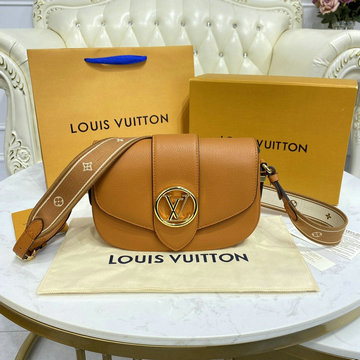 ルイヴィトン LOUISVUITTON 057-M58968　2021年最新入荷 LV ポンヌフ ソフト MM 斜め掛け ショルダーバッグ クロスボディバッグ レディースかばん グレインカーフレザー