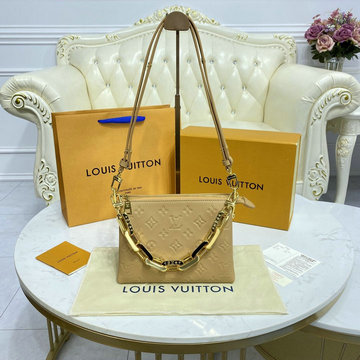ルイヴィトン LOUISVUITTON 057-M57791X　2021年最新入荷 クッサン ミニ ショルダーバッグ クロスボディバッグ レディースかばん モノグラム パターン ラムレザー
