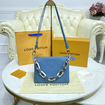 ルイヴィトン LOUISVUITTON 057-M57993L　2021年最新入荷 クッサン ミニ ショルダーバッグ クロスボディバッグ レディースかばん モノグラム パターン ラムレザー