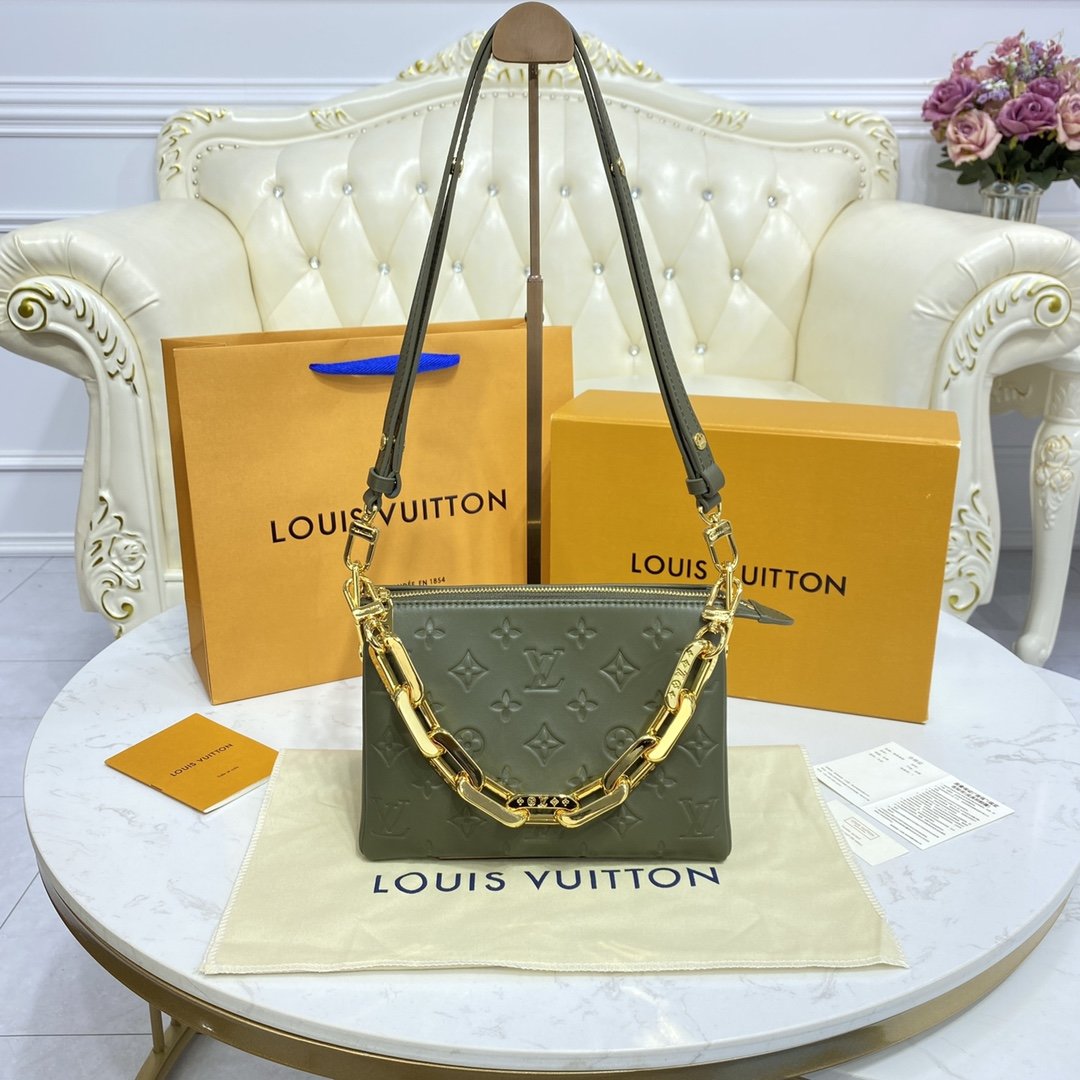 ルイヴィトン LOUISVUITTON 057-M57993M　2021年最新入荷 クッサン ミニ ショルダーバッグ クロスボディバッグ レディースかばん モノグラム パターン ラムレザー