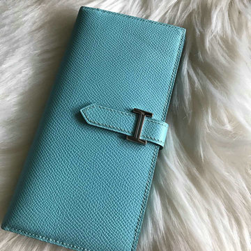 エルメスHERMES 063-H208SYMK　2021最新入荷 ベアン ロングウォレット 二つ折り長財布 ロングウォレット 札入れ カードポケット付き 小銭入れ コインケース ヴォーエプソン