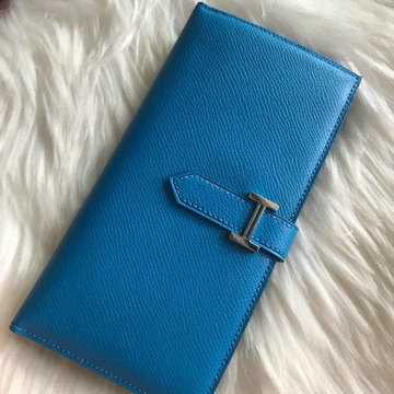 エルメスHERMES 063-H208SYSL　2021最新入荷 ベアン ロングウォレット 二つ折り長財布 ロングウォレット 札入れ カードポケット付き 小銭入れ コインケース ヴォーエプソン