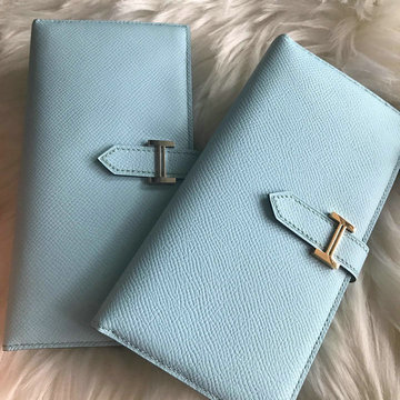 商品名称：エルメスHERMES 063-H208SYWL　2021最新入荷 ベアン ロングウォレット 二つ折り長財布 ロングウォレット 札入れ カードポケット付き 小銭入れ コインケース ヴォーエプソン