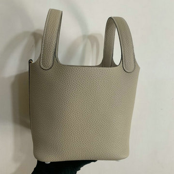 エルメス HERMES 063-H060992LBH　2021年最新入荷 ピコタン バケットバッグ トートバッグ ハンドバッグ ショッピングバッグ レディースかばん TCレザー