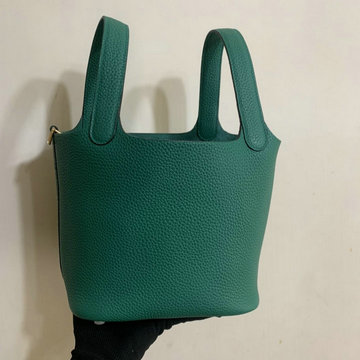 エルメス HERMES 063-H060992LCG　2021年最新入荷 ピコタン バケットバッグ トートバッグ ハンドバッグ ショッピングバッグ レディースかばん TCレザー