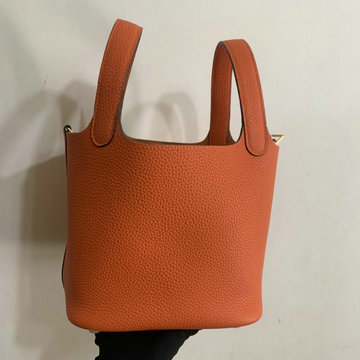 エルメス HERMES 063-H060992LCS　2021年最新入荷 ピコタン バケットバッグ トートバッグ ハンドバッグ ショッピングバッグ レディースかばん TCレザー