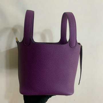 エルメス HERMES 063-H060992LHZ　2021年最新入荷 ピコタン バケットバッグ トートバッグ ハンドバッグ ショッピングバッグ レディースかばん TCレザー