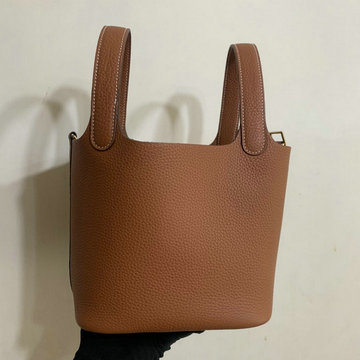 エルメス HERMES 063-H060992LJZ　2021年最新入荷 ピコタン バケットバッグ トートバッグ ハンドバッグ ショッピングバッグ レディースかばん TCレザー