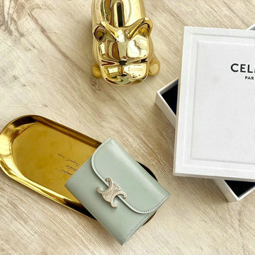 セリーヌ CELINE C99-E013YYH　2021年最新入荷 スモール トリオンフウォレット 三つ折り短財布 ショートウォレット カーフスキン