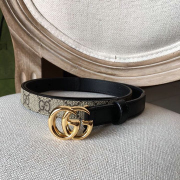 グッチ GUCCI 057-GG409417NQK　2021年最新入荷 GGマーモント スリムベルト ダブルG バックル カーフスキン