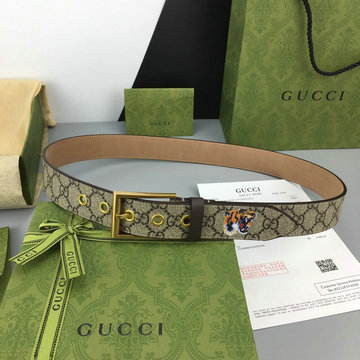 商品名称：グッチ GUCCI 057-GG434520XH　2021年最新入荷 GGスプリーム キャンパスベルト トラプリント G バックル カーフスキン 幅3.5cm