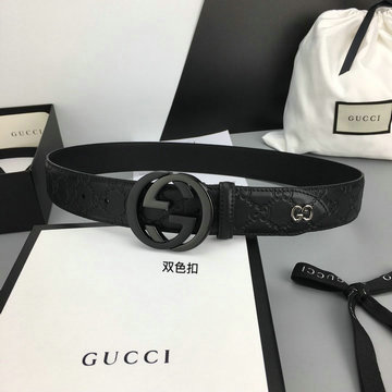 グッチ GUCCI 057-GG474311KPKH　2021年最新入荷 シグネチャー ベルト GG ディテール付き ダブルG バックル 幅4cm