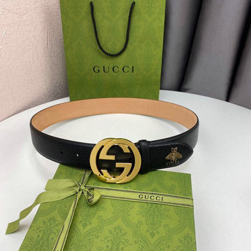 グッチ GUCCI 057-GG523307SBJ　2021年最新入荷 ベルト カーフレザー ダブルG バックル 幅4cm