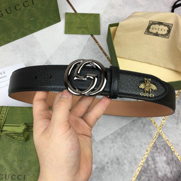 グッチ GUCCI 057-GG523307SGH　2021年最新入荷 ベルト カーフレザー ダブルG バックル 幅4cm