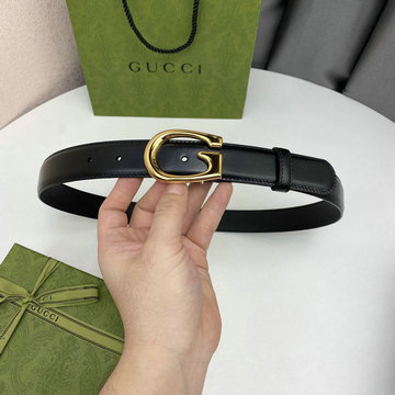 グッチ GUCCI 057-GG655566DJK　2021年最新入荷 スリムベルト カーフレザー Gバックル 幅3cm