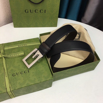 商品名称：グッチ GUCCI 057-GG573156FK　2021年最新入荷 ベルト カーフレザー スクエアバックル 幅3.5cm