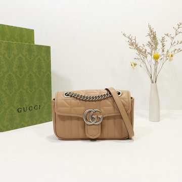 グッチ GUCCI 057-GG446744QXS　2021年最新入荷 GGマーモント スモール 斜め掛け ショルダーバッグ クロスボディバッグ レディースかばん カーフレザー