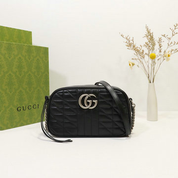 商品名称：グッチ GUCCI 057-GG447632QBK　2021年最新入荷 GGマーモント スモール 斜め掛け ショルダーバッグ クロスボディバッグ レディースかばん カーフレザー