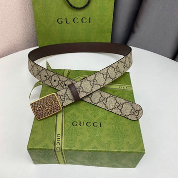 グッチ GUCCI 057-GG643847FXJ　2021年最新入荷 ベルト カーフレザー スクエアバックル 幅3cm