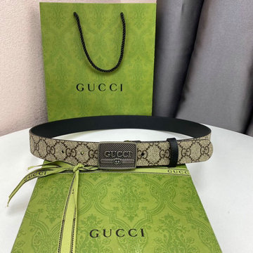 グッチ GUCCI 057-GG643847FXY　2021年最新入荷 ベルト カーフレザー スクエアバックル 幅3cm