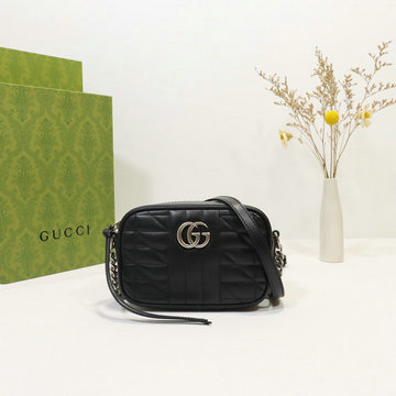 グッチ GUCCI 057-GG634936QBK　2021年最新入荷 GGマーモント スモール 斜め掛け ショルダーバッグ クロスボディバッグ レディースかばん カーフレザー