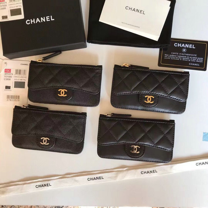 シャネル CHANEL JS-CH0374YYK　2021年最新入荷 ジッピーウォレット カードケース ファスナー長財布 小銭入れ ラムスキン