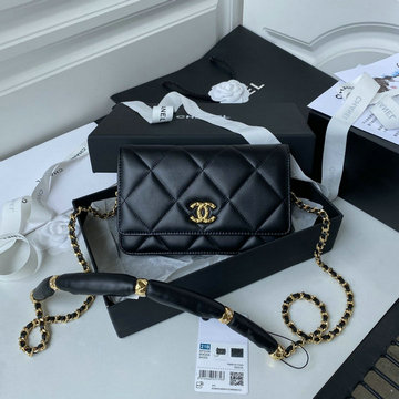 商品名称：シャネル CHANEL JS-CH2236BK　2021年最新入荷 WOC チェーンウォレット 斜め掛け ショルダーバッグ クロスボディクバッグ クラッチ フラップバッグ ラムスキン