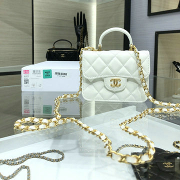シャネル CHANEL JS-CH2200BS　2021年最新入荷 チェーンウォレット トップハンドルウォレット 短財布 斜め掛け ショルダーバッグ クロスボディクラッチ ラムスキン