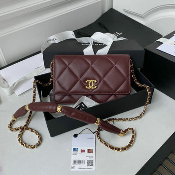商品名称：シャネル CHANEL JS-CH2236JH　2021年最新入荷 WOC チェーンウォレット 斜め掛け ショルダーバッグ クロスボディクバッグ クラッチ フラップバッグ ラムスキン