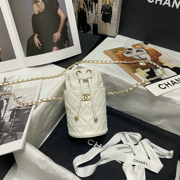 シャネル CHANEL JS-CH2259BS　2021年最新入荷 ミニ バケット バッグ ドローストリングバッグ 斜め掛け ショルダーバッグ クロスボディバッグ レディースかばん ラムスキン