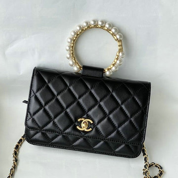 シャネル CHANEL JS-CH2272BK　2021年最新入荷 チェーンウォレット トップハンドルバッグ 斜め掛け ショルダーバッグ クロスボディバッグ レディースかばん ラムスキン