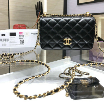 商品名称：シャネル CHANEL JS-CH2289BK　2021年最新入荷 チェーンウォレット 斜め掛け ショルダーバッグ フラップバッグ クロスボディバッグ レディースかばん カーフスキン