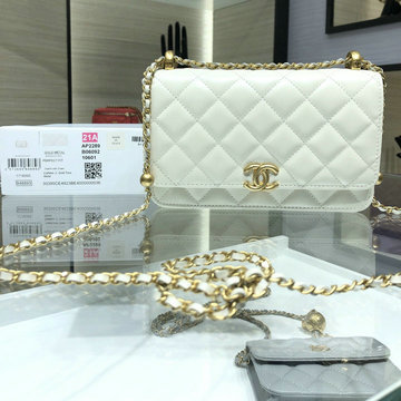 シャネル CHANEL JS-CH2289BS　2021年最新入荷 チェーンウォレット 斜め掛け ショルダーバッグ フラップバッグ クロスボディバッグ レディースかばん カーフスキン