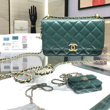 シャネル CHANEL JS-CH2289GL　2021年最新入荷 チェーンウォレット 斜め掛け ショルダーバッグ フラップバッグ クロスボディバッグ レディースかばん カーフスキン