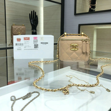 シャネル CHANEL JS-CH2292XS　2021年最新入荷 スモール ヴァニティー ケース トップハンドルバッグ 斜め掛け ショルダーバッグ 化粧かばん クロスボディバッグ