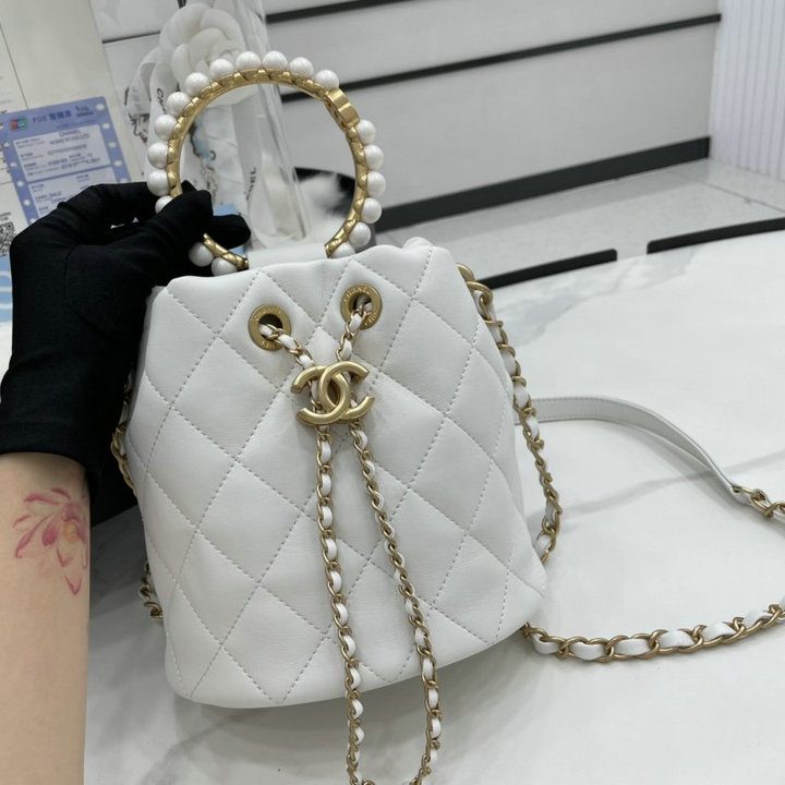 シャネル CHANEL JS-CH2608BS　2021年最新入荷 トップハンドルバッグ バゲットバッグ 2way 斜め掛け ショルダーバッグ クロスボディバッグ ドローストリングバッグ