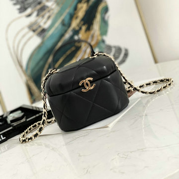 シャネル CHANEL JS-CH2630BK　2021年最新入荷 スモール ヴァニティー ケース トップハンドルバッグ 2way ショルダーバッグ クロスボディバッグ 化粧かばん
