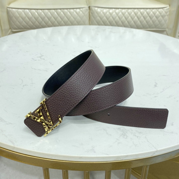 ルイヴィトン LOUISVUITTON 057-M0273S　2021年最新入荷 サンチュール LVファセット 40MM リバーシブル ベルト メンズ用 カーフレザー