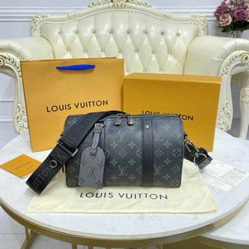 ルイヴィトン LOUISVUITTON 057-M45936　2021年最新入荷 シティ キーポル 斜め掛け ショルダーバッグ クロスボディバッグ レディースかばん モノグラムエクリプスキャンバス