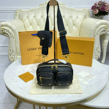 ルイヴィトン LOUISVUITTON 057-M80450　2021年最新入荷 ユーティリティ クロスボディ 斜め掛け ショルダーバッグ ハンドバッグ トートバッグ モノグラム アンプラント