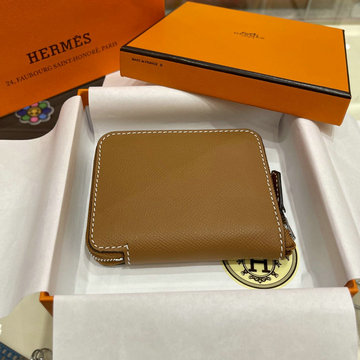 エルメス HERMES 063-HES21001STH 2021年最新入荷 シルクイン コンパクト コインケース ジッピーウォレット ファスナー短財布 小銭入れ ショートウォレット