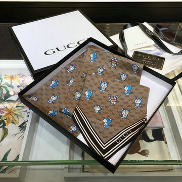 グッチ GUCCI AN-PDGG21003　2021年最新入荷 ネックボウ ツイリー ミッツァ スカーフ シルクツイル バンドゥ マフラー ヘアバンド バッグバンド