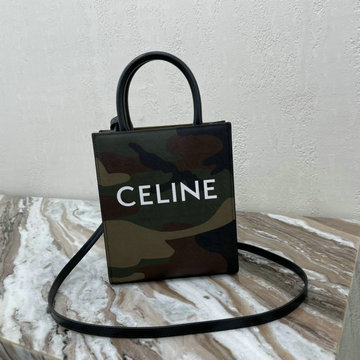セリーヌ CELINE DDB-CE194372MC　2021年最新入荷 スモール カバヴァーティカル トートバッグ ハンドバッグ トリオンフキャンバス