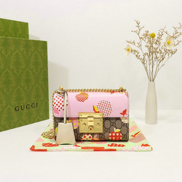 グッチ GUCCI 057-GG409487PCX　2021年最新作 パドロック GG スモール チェーンポーチ クロスボディバッグ 斜め掛け ショルダーバッグ レザー