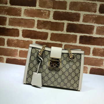 グッチ GUCCI 057-GG498156BWB　2021年最新作 パドロック スモール ショルダーバッグ キャンパス レザー