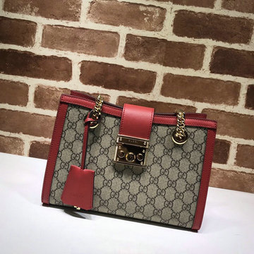 グッチ GUCCI 057-GG498156BWR　2021年最新作 パドロック スモール ショルダーバッグ キャンパス レザー