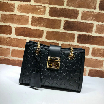グッチ GUCCI 057-GG498156PBK　2021年最新作 パドロック スモール ショルダーバッグ キャンパス レザー