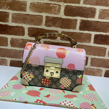 グッチ GUCCI 057-GG603221F　2021年最新作 パドロック スモール バンブー トップハンドルバッグ トートバッグ 2way 斜め掛け ショルダーバッグ クロスボディバッグ