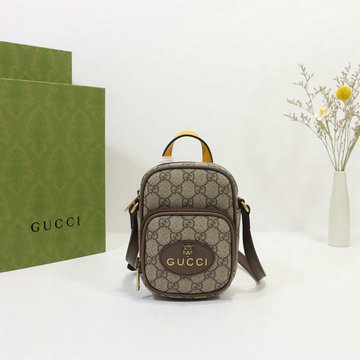 グッチ GUCCI 057-GG658556BX　2021年最新入荷 ネオ ヴィンテージ ミニバッグ 斜め掛け ショルダーバッグ クロスボディバッグ キャンパス＋レザー