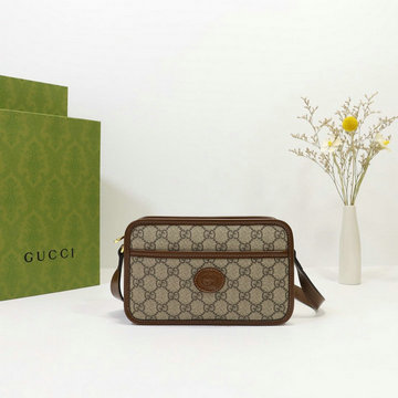 商品名称：グッチ GUCCI 057-GG658572KX　2021年最新入荷 インターロッキングG付き ミニバッグ 斜め掛け ショルダーバッグ クロスボディバッグ キャンパス